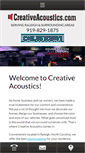 Mobile Screenshot of creativeacoustics.com